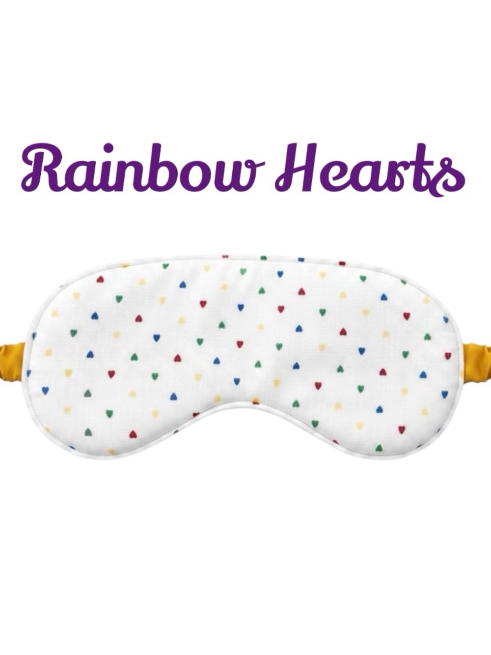 Rainbow Hearts Theme Kids Sleep Mask